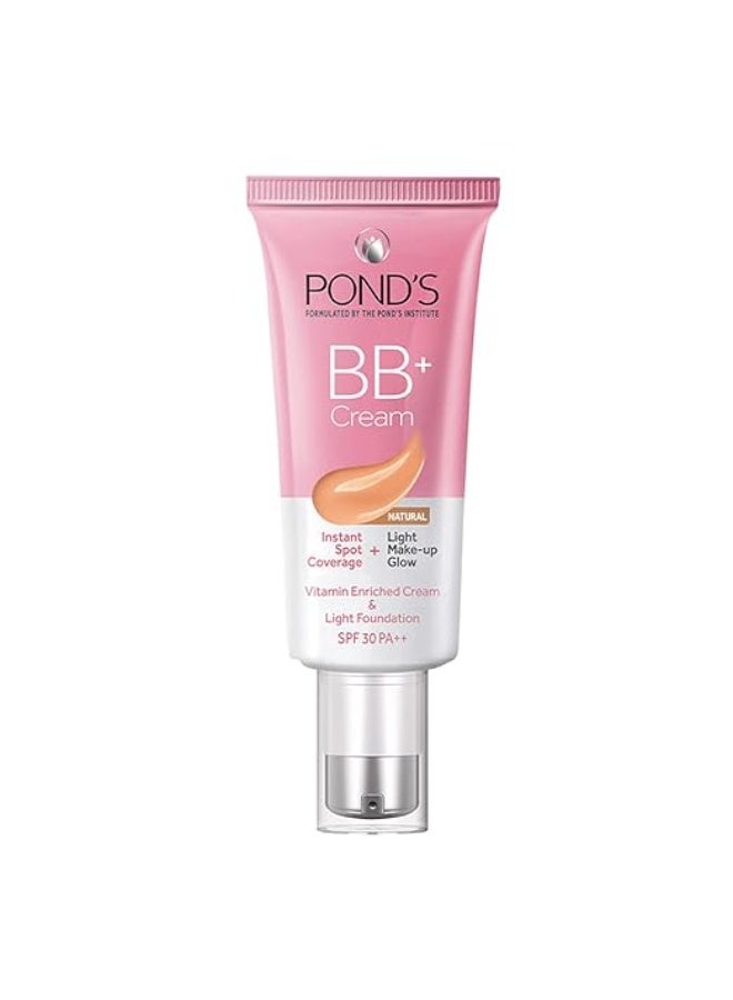 POND's Bb+ Light Coverage Cream, Instant Spot Coverage For Normal Skin + Natural Glow, 01 Original 30 G, Pack Of 1 - Image 4